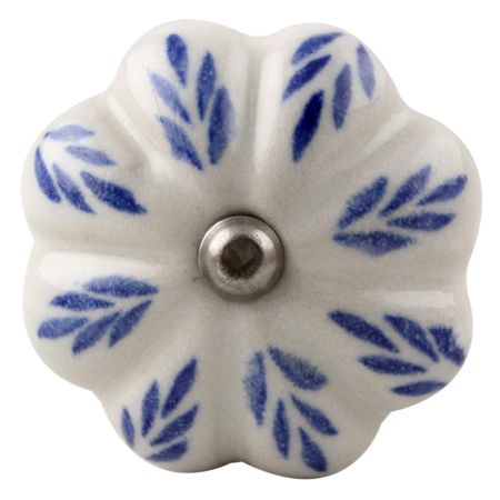 Blue Leaf Ceramic Melon Wine Stopper